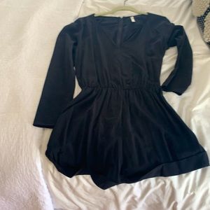 Rory beca black satin romper